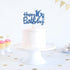 Royal Blue Glitter Happy 16th Birthday Cake Topper - 16 Sign Cake Topper - Cheers to 16 Years Party Supplies - 16th Birthday Party Decorations...