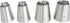 Sultan Piping Nozzle 4PCS 304 Stainless Steel Russian Piping Tips Sultan Ring Baking Mold Icing Nozzle Cookies Cupcake Icing Decorating Supplies D...