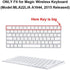 HRH Silicone Keyboard Cover Skin Protector for Magic Wireless Keyboard MLA22LL/A (A1644,2015 Released) European ISO Layout,Ombre Grey...