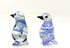 2 Penguins Tiny Figurines Hand Blown Color Glass Art Animals Collectible Gift Home Décor (Blue Green)...