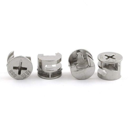 4Set Furniture Hardware Double End Head Rod Connection Cam Fittings Furniture Board Panel Connection Accessories 64mm...