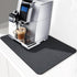 QPIX DIGITAL Coffee Mat for Countertop - 19"x12" Mat for Coffee Maker, Super Absorbent Dish Drying Mat, Quick Dry Bar Mat - Black Countertop Mats ...