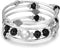 BULINLIN Wrap Bangle Rose Bead Bracelet - Beaded Bracelet with Natural Agate Stone Gifts For Women...