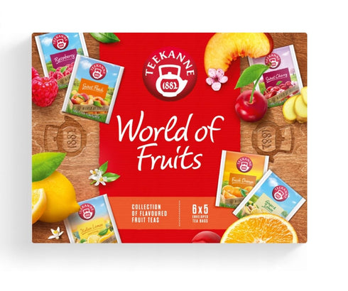 Teekanne World of Fruits VARIETY box of tea 30 tea bags...