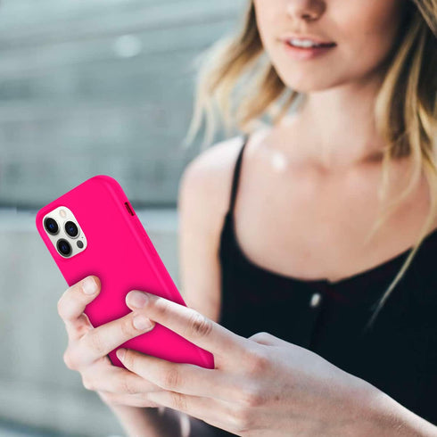 ZUSLAB Nano Silicone Case Compatible with Apple iphone 12/ iphone 12 Pro 2020, Liquid Silicone Rubber Shockproof Soft Full Protection Cover - Neon...