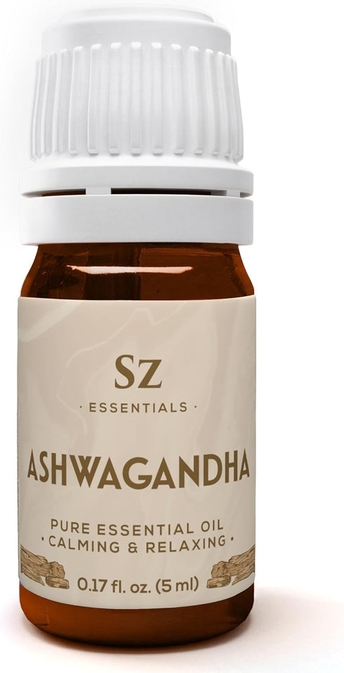 Ashwagandha Essential Oil, 100% Pure and Natural - Undiluted, Steam Distilled from Withania Somnifera - Woody & Earthy Scent with Nutty Overtones ...