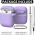 Airpods Case Cover 2&1 with Cleaner Kit,Soft Silicone Protective Cover for Apple AirPods 2nd/1st Generation Charging Case with Keychain,Shockproof...