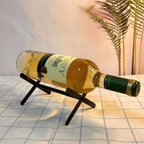 kaileyouxiangongsi Wine Bottle Holder- Countertop Wine Rack - Wine Holder for Wine Storage - Metal Wine Rack - Wine Racks Countertop - Small Wine ...