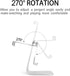 Cell Phone Tablet Stand Adjustable Multi-Angle Aluminum Non-Slip Dock Holder Cradle Charger Station Mount Foldable Portable Desktop Organizer Tabl...