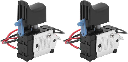 Drill Switch 2pcs Power Tool Switch with lighting function great replacements of the old or damaged drill bits...