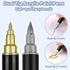 24 Dual Tip Acrylic Paint Pens Markers, Metallic and Extra Black & White Paint Pen with Fine Tip & Brush Tip for Wood, Canvas, Metal, Rock, Glass,...