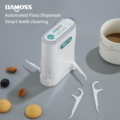 Dental Floss Picks Dispenser-Automatic Pop Out Design 108 Count Professional Flossers-Perfect Tools for Oral Care-Perfect Against Tooth Decay...