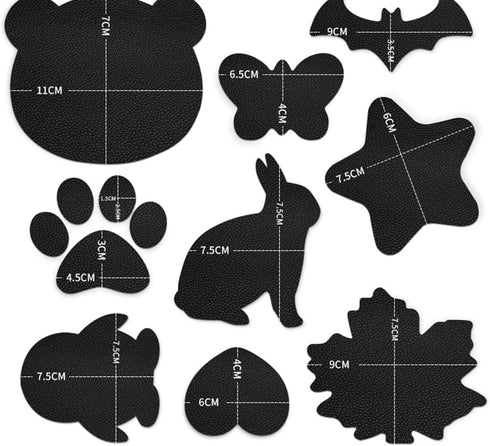 Repair Patches, 9 Pieces self-Adhesive Leather Wear-Resistant Stickers...