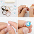 SUMERSHA 50pcs Blank Rings Adjustable Flat 12mm Base Rings Blank Jewelry Findings Components for Making DIY Crafts, 5 Colors...