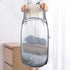 Larpur 2 Pcs Popup Mesh Laundry Baskets, Collapsible and Portable Clothes Washing Laundry Hampers with Reinforced Carry Handles, Gray Clothes Hamp...