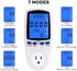 US Plug Multi Functional Power Meter with Backlight Monitor, Voltage Electricity Power Measurement Socket Outlet, Home Tools Kits...