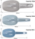 Dokpav Plastic Ice Scoop Set of 3, Multi-Purpose Plastic Kitchen Scoops Bar Scoop for Canisters, Flour, Powders, Dry Foods, Candy, Pop Corn, Coffe...