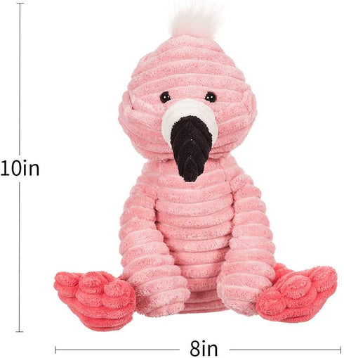 Apricot Lamb Toys Plush Corduroy Flamingo Stuffed Animal Soft Cuddly Perfect for Child (Corduroy Flamingo 8.5 Inches)...