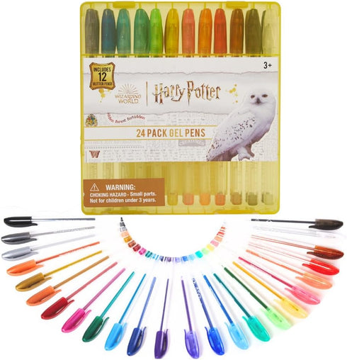Innovative Designs Harry Potter Wizarding World Gel Pen Set for Kids, 24 Pack with Glitter Gel Pens, Cute Pens for Girls and Boys...