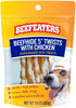 Beefeaters Dog Treats - Beefhide 5in Twist with Chicken 10oz | Dog Food High Protein, Low Fat, Enriched with Vitamins & Minerals | Promotes Clean ...