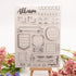Flower Stamp Cards Clear Stamping Tools Set Decorative Clear Stamps for Craft Scrapbooking Card Making...
