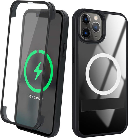for iPhone 11 Pro Max Magsafe Case,iPhone 11 Pro Max Case with Screen Protector,iPhone 11 Pro Max Case with Stand,Phone Case for 11 Pro Max Magnet...