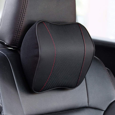 Car Headrest,Car Seat Neck Rest Pillow,Comfort Headrest Cushion for Chair,100% Memory Foam Cervical Support,Leather Headrest for Driving,Relieve N...