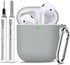 for Airpods Case Cover 2&1 with Cleaner Kit,Soft Silicone Protective Case for Apple AirPods 2nd/1st Generation Charging Case with Keychain,Shockpr...