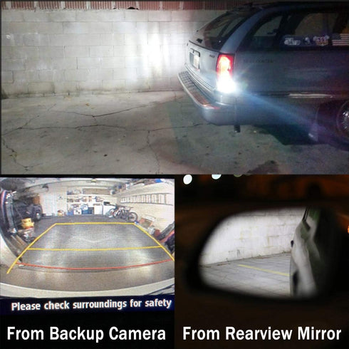 Supper Bright 1156 7506 BA15S P21W 1073 1141 1003 LED Bulbs 6000K Xenon White 24-SMD LED Chipsets with Projector for Backup Reverse Lights, Brake ...
