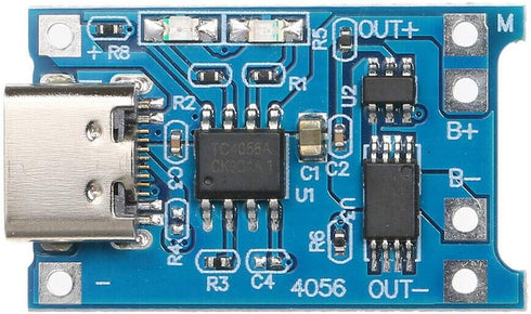 10pcs JacobsParts TP4056 5V 1A USB Type-C 18650 Lithium Battery Charging and Protection Board...