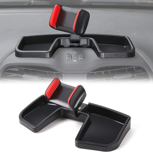 CheroCar Cellphone Multi-Mount Phone Bracket Holder Kit with Storage Box for Jeep Renegade 2015 2016 2017 2018 2019 2020 2021 2022 2023 2024 2025 ...