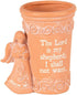Lord Is My Shepherd Brown 5 x 4 Inch Resin Flower Planter Pot...