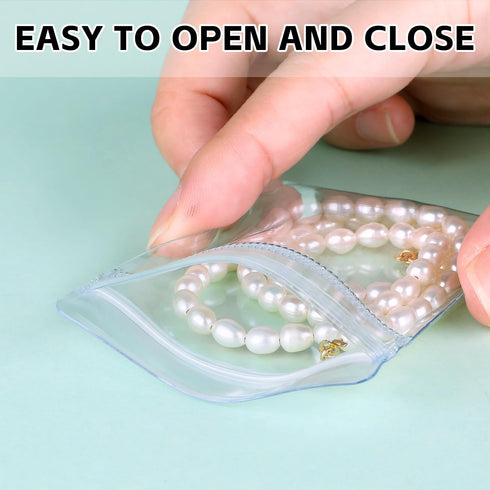 100 Pcs Small Plastic Bags,2.4''X3.1" Clear Plastic Jewelry Zip Bags,Mini Plastic Bags with Resealable Lock Seal Zipper,Small Ziplock Bags for Jew...
