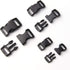JIAKAI 60 pcs -5/8, 1/2, and 3/8 inch Black Plastic Contoured Side Release Buckles For Paracord Bracelets(20 Each)...