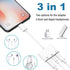 3 in 1 Lightning to 3.5mm Jack Headphone Adapter Earphone Jack Audio and Charging Adapter Headphone Splitter Compatible for iPhone 13 12 11 SE XS ...