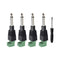 1/4 Jack, 4Pcs Solderless 1/4 Inch Audio Jack TS Male Mono Quarter Inch 6.3mm Phone Plug 1/4" Plugs Connector for Speaker Cables, Guitar Cables, M...