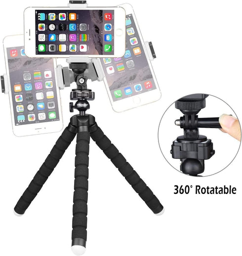 UBeesize Phone Tripod, Premium Flexible Phone Tripod with Remote and Phone Mount, Mini Tripod Stand for Camera, GoPro...