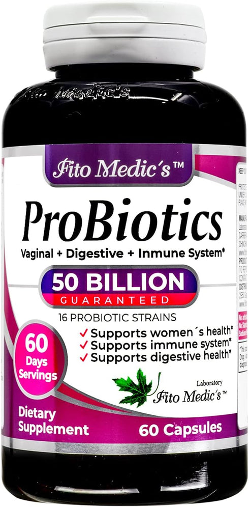 FITO MEDIC'S Lab - Probiotics for women - 50 Billion CFU of- probiotics- 60 days servings s -probiotics for digestive health- 16 - probiotic - ble...