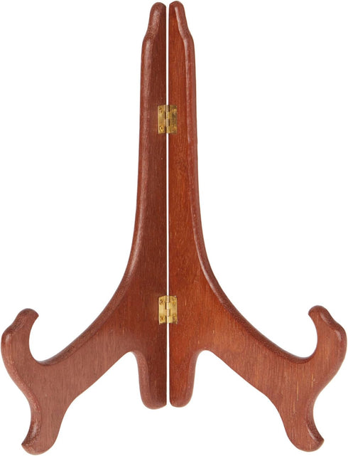 Bard's Hinged Medium Wood Plate Stand, 11" H x 8.5" W x 6" D (For 10" - 14" Plates)...