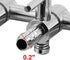 Stainless Steel Aquarium Fish Tank 9- way Air Pump Control Valve Manifold Taps Silver Tone...