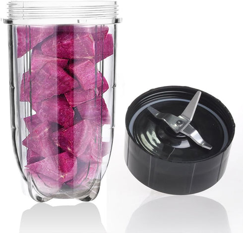 Replacement Cross Blade + 16oz Cup Set for Magic Bullet, Replacement Parts compatible with 250 W Magic Bullet MB1001 Blender...