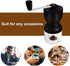 LHS Manual Coffee Grinder with Ceramic Burrs, Hand Coffee Bean Grinder with 2 Containers Adjustable Coarseness for Home, Office and Travelling...