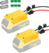 2 Pack Power Wheel Adapter for Dewalt 20V Battery Series with Fuse, Switch & Wire Terminal, 3Pcs 30A Fuse, 12 AWG Wire Battery Converter Connector...