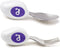 doddl Toddler Utensils, Ergonomic Fork and Spoon Set for Self Feeding, Stainless Steel Silverware for 1-3 Year Olds, BPA Free, Dishwasher Safe (In...