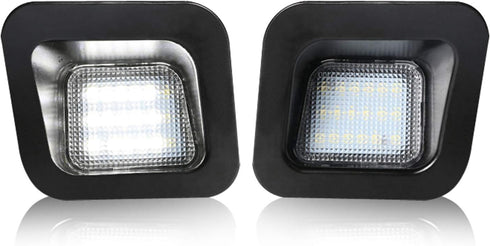 D-Lumina LED License Plate Lights Assembly Clear Lens Compatible with 2003-2018 Dodge Ram 1500 2500 3500 Pickup Truck, Rear Bumper Tag Light 6000K...