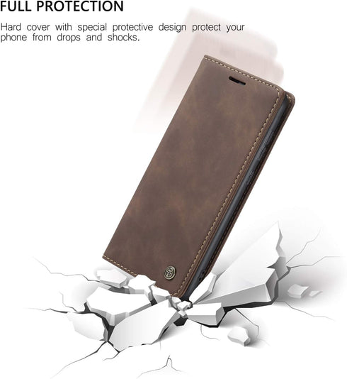 Samsung Galaxy A51 Wallet Case with Magnetic Stand Book Style Leather Flip Protective Case Wallet for Samsung Galaxy A51 4G 6.5 inch(Coffee)...