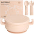 Butterfly Baby Feeding Set/Suction Bowl With Spoon&Fork|Feeding Supplies| Baby Led Weaning Supplies|Toddler Utensils|Self Feeding Eating Utensils,...