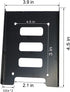 SSD HDD Holder 2.5 to 3.5 Mounting Bracket Hard Drive Adapter (2 Pack) (Black)...