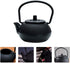 PATKAW Cast Iron Teapot Japanese Tetsubin Kettle Stovetop Tea Kettle Loose Leaf Tea Pot for Boiling Hot Water Tea Black (7.20X7.00X4.30cm)...