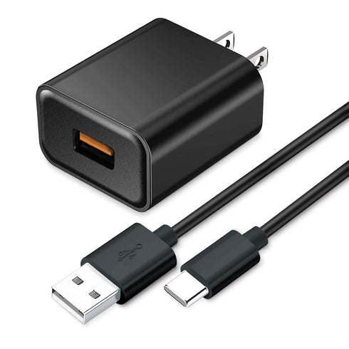 18W Fast Wall Charger USB-C Charging Cord Compatible for TCL 30 SE, TCL 40 X 5G, TCL 40 XE, 20 Pro 5G, 20S, 20 SE, 10L, 10 Plus, 10 SE, 10 Pro, 40...